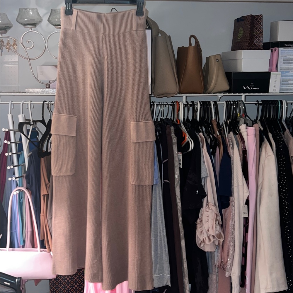 NWD Free People Brown Knit Pants Size: XS